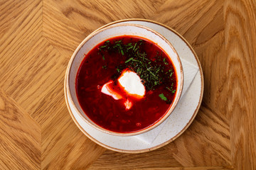 Russian traditional borscht