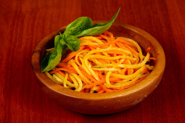 Salad with carrot and radish