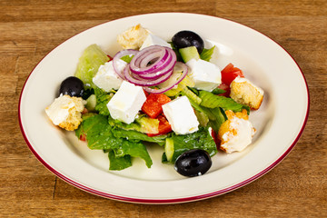 Greek salad with feta