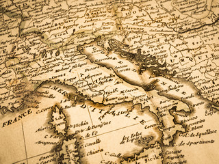 古地図　イタリア