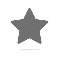Star Icon vector. Simple flat symbol. Perfect Black pictogram illustration on white background.