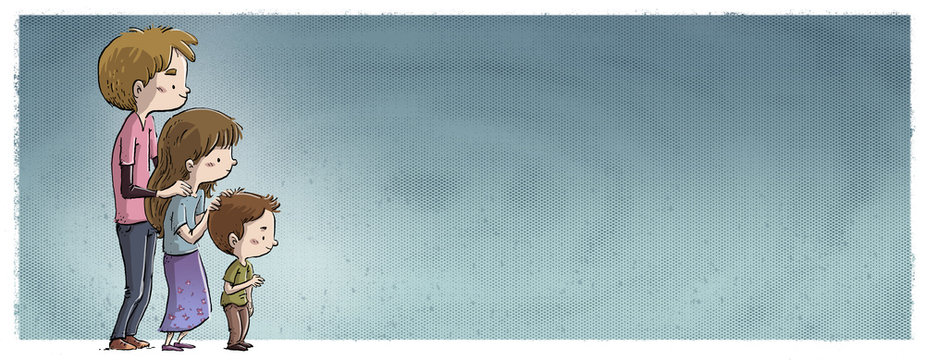 3 ni&ntilde;os de diferentes edades 