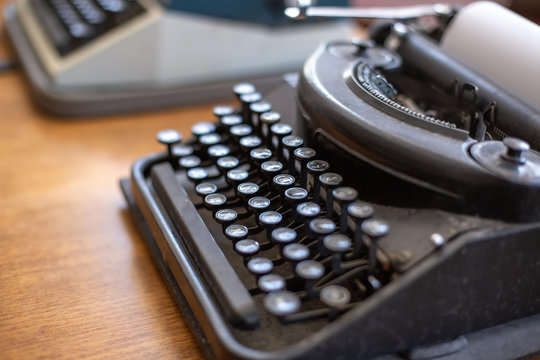 Vintage typewriter closeup