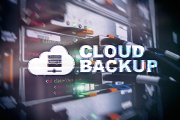 Cloud backup. Server data loss prevention. Cyber security.