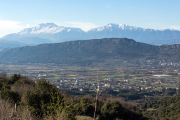 Fototapeta premium Amazing winter Landscape Pindus mountain, Epirus, Greece