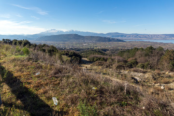 Fototapeta na wymiar Amazing winter Landscape Pindus mountain, Epirus, Greece