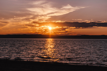 Obraz premium sunset on the sea