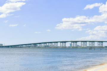 Biloxi Bay Bridge connecting Ocean Springs and Biloxi, Mississippi