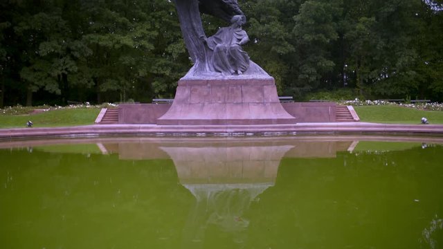4K Warsaw Chopin Statue 