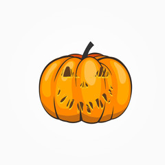 Halloween Pumpkins cartoon style