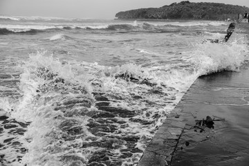 宮崎の観光地青島・台風余波31