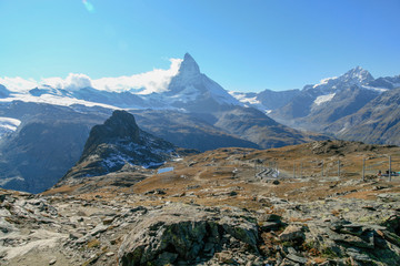 Fototapeta na wymiar zermatt matterhorn in Switzerland