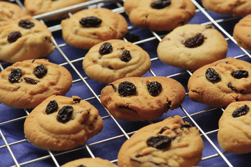 Cookies with garnish with delicious crispy aroma.