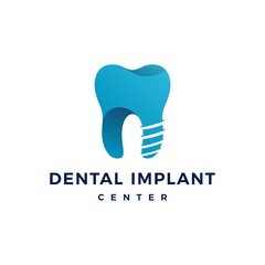 dental implant logo teeth tooth vector icon