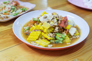 Sweet corn spicy salad
