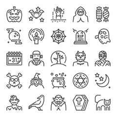 Fototapeta premium halloween pixel perfect icons