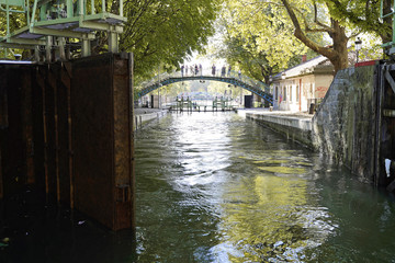 Canal Saint Martin, Paris, Frankreich, Europa