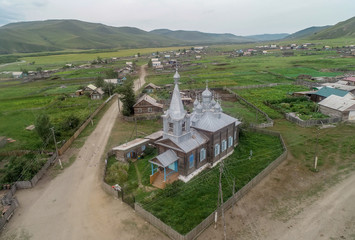 Старообрядческая Свято-Никольская церковь в селе Доно Калганского района Забайкальского край