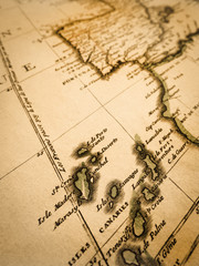 古地図　カナリア諸島