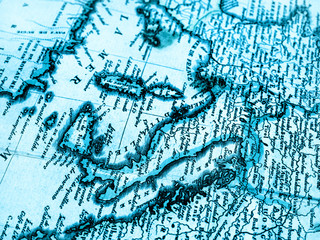 古地図　イタリア半島