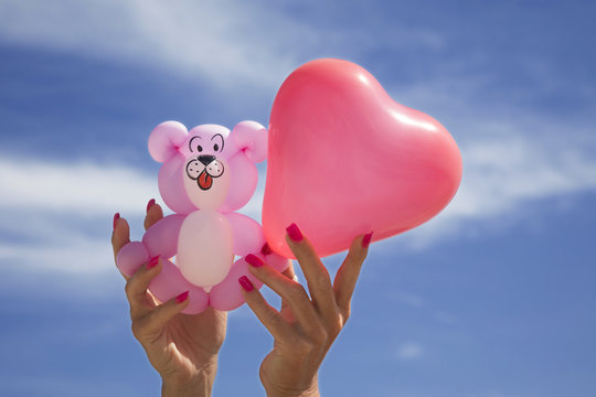 Orsetto con cuore pneumatico