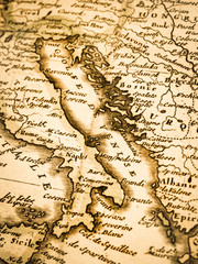 古地図　イタリア