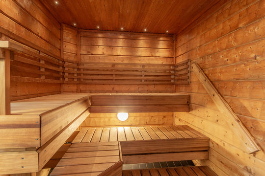 efficiënt Behandeling Klas Modern Sauna Stock Photo | Adobe Stock