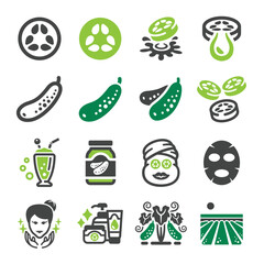 cucumber icon set