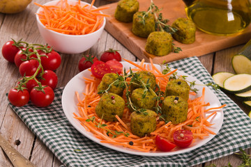 Vegetarian meatballs.