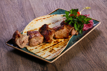 Pork kebab barbeque