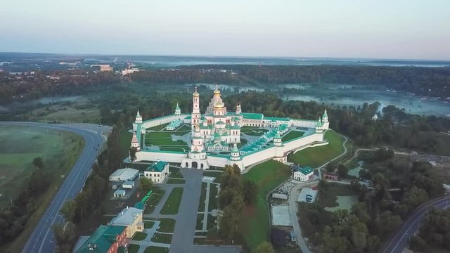 Aerial view on New Jerusalem monastery in Istra, Moscow oblast, Russia

