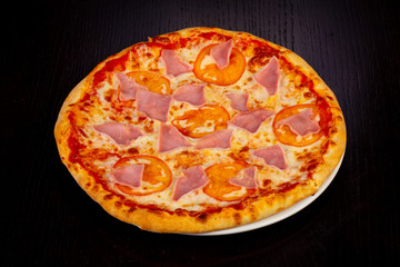 Delicious Prosciutto pizza