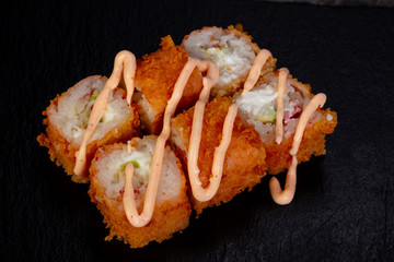 Japanese roll with prawn
