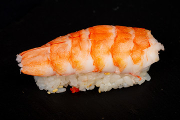 Japanese sushi with prawn