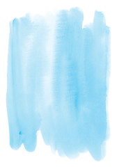 Watercolor background with space for your text or images. Blue watercolor background. 