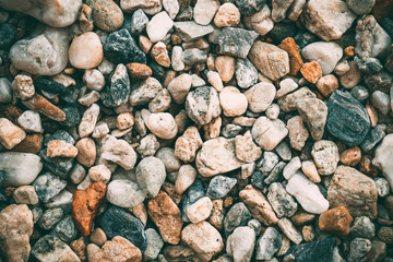 vintage nature background of beautiful gravel. pattern of natural