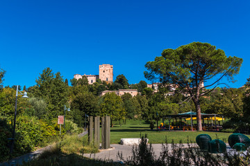 Fototapeta na wymiar Die Burg in Santarcangelo di Romagna, Italien