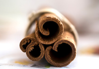 Bunch of cinnamon sticks