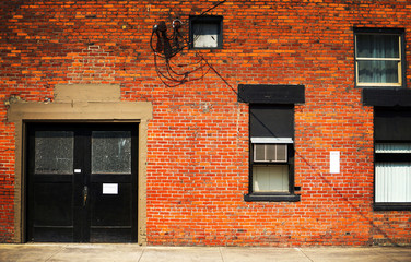 old urban brick building