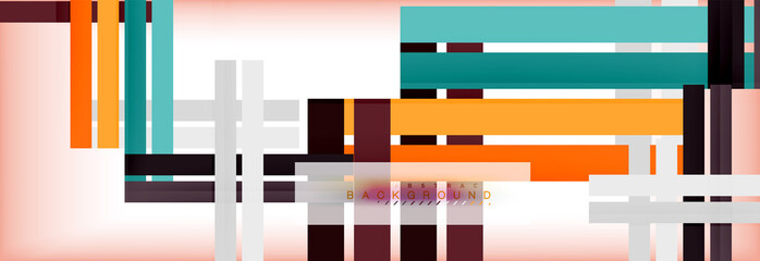 Obraz premium Color stripes and lines, geometric abstract background
