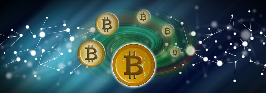 Concept of bitcoin currency