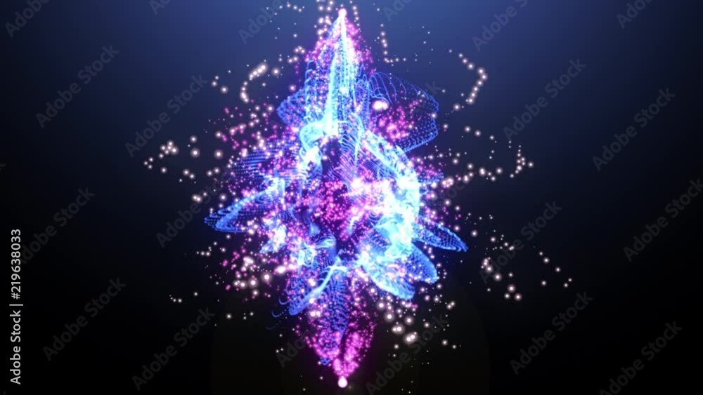 Poster Twist Plasma Vertical Shape Moving Particle Form Motion Background