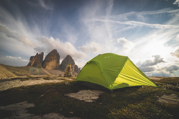 tenda in dolomiti © francescobertozzi