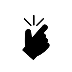 Snap of the fingers icon. Easy concept vector