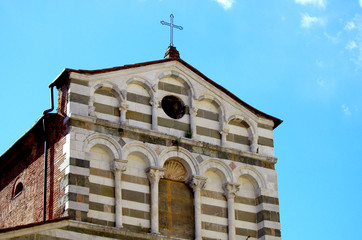 ancient Italian church of Lucca