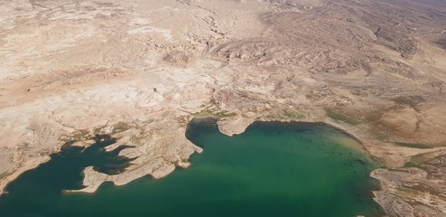 aerial view of the river