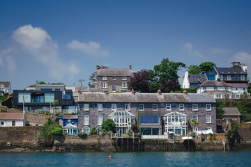 Fototapeta na wymiar Traditional and modern architecture in Kinsale 