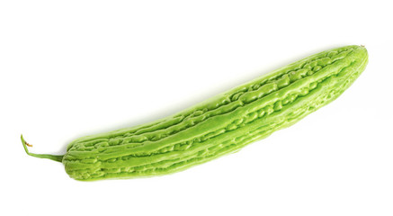 Bitter melon , Bitter gourd on white background