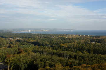 Fototapeta premium Insel Rügen, Blick vom Turm des Baumwipfelpfads