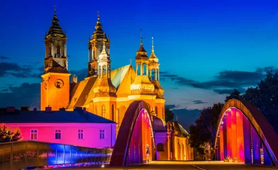 Foto auf gebürstetem Alu-Dibond Monument Kathedrale in Posen, Polen